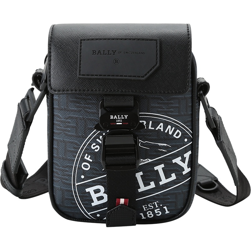 BALLY 巴利 男士 涂层帆布单肩斜挎包腰包SEMMY SBC