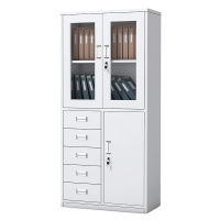 贞合 文件柜带锁储物柜柜子铁皮柜资料柜偏五斗文件柜