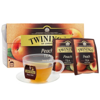 Twinings川宁 红茶蜜桃果香 红茶50g/25片 红茶包果味茶包袋泡茶