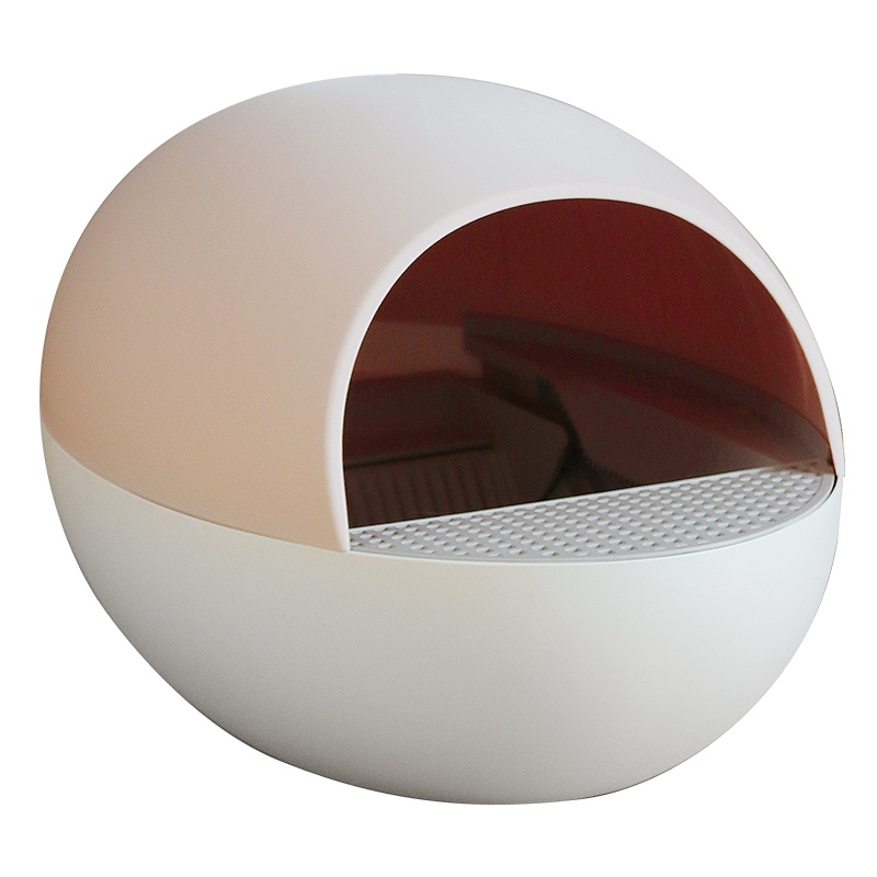 好命天生 猫蛋全自动智能猫砂盆(粉白拼色) 防外溅智能猫厕所电动清理猫咪隔臭铲屎用品