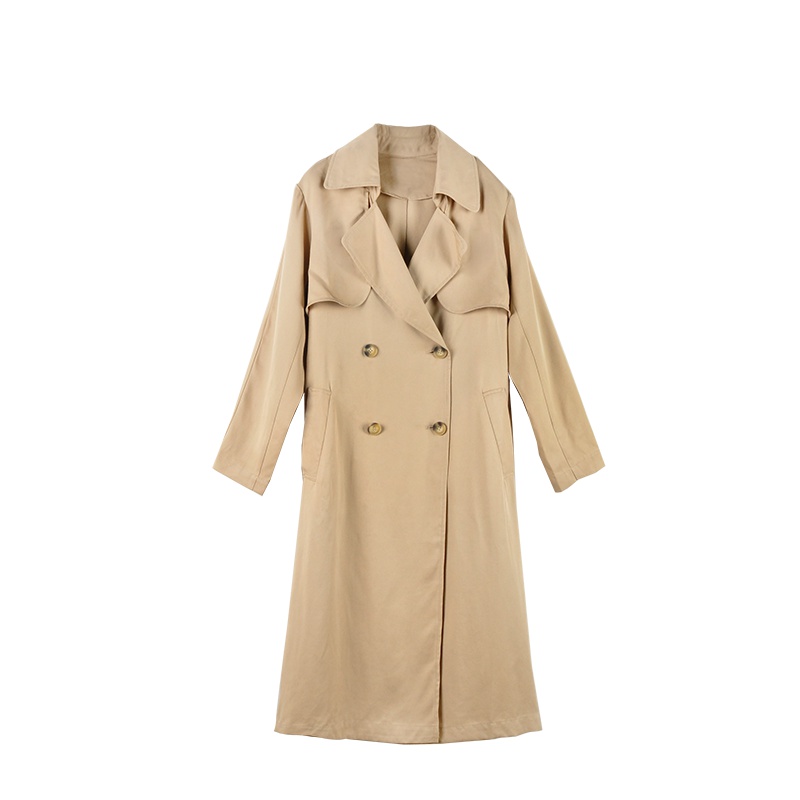 红豆女装Hodo Ladies女士风衣秋季时尚落肩韩版气质显瘦双排扣系带女士风衣外套女