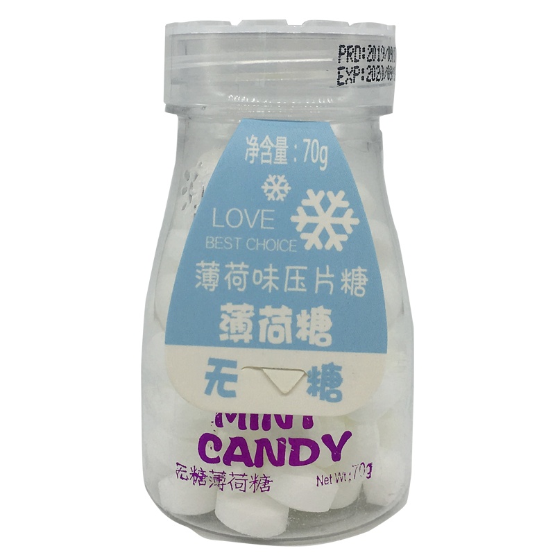 金津水果薄荷糖润喉糖口香糖40克糖果