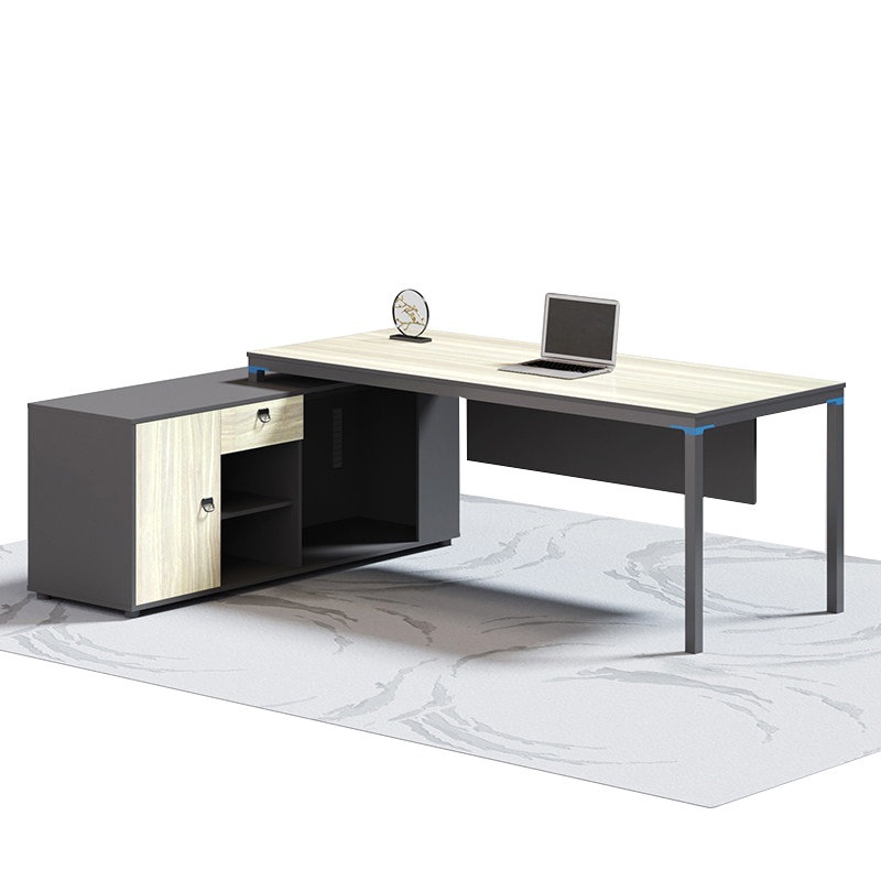 质凡主管桌经理桌带副柜老板办公桌