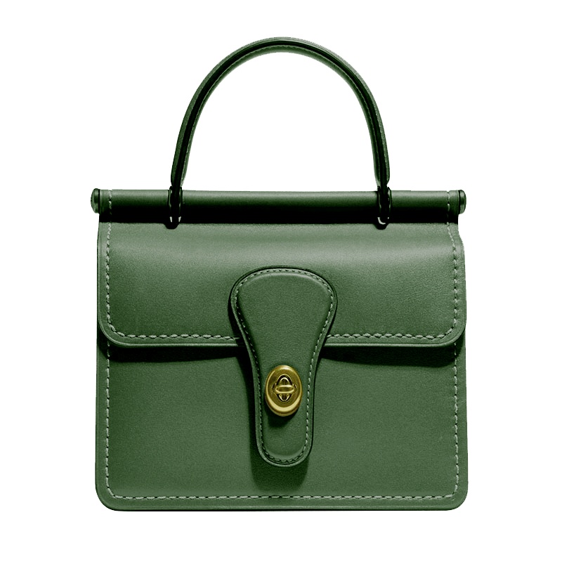 蔻驰(COACH) Originals系列 WILLIS 18号顶部手柄女士单肩手提包 绿色 79154