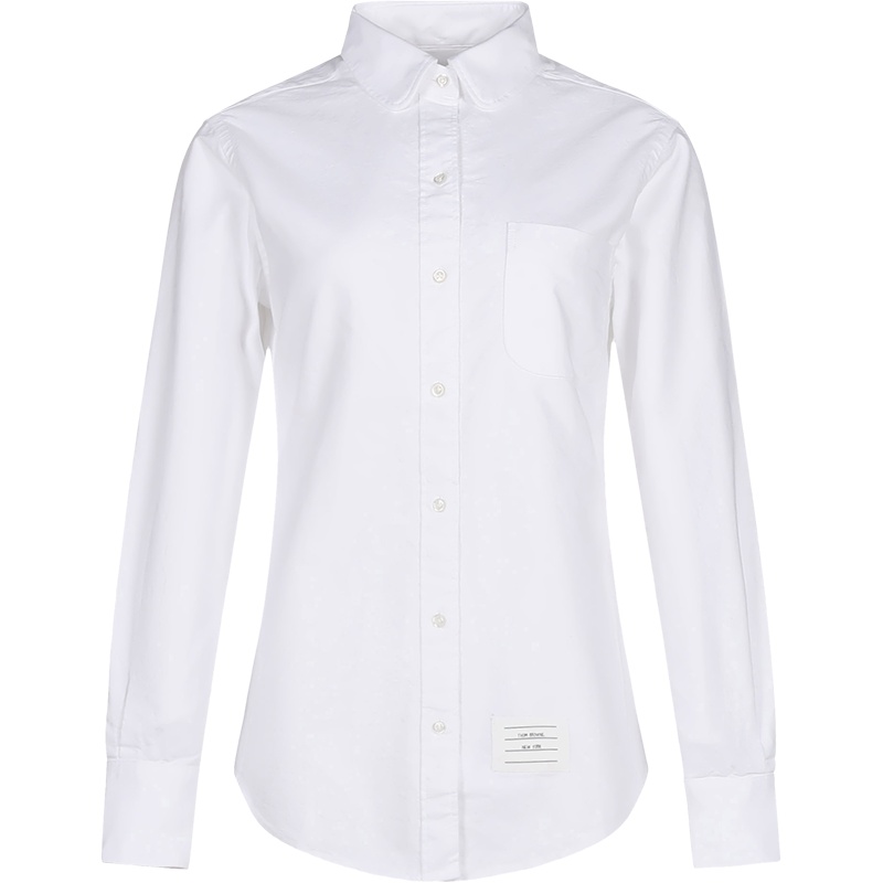 THOM BROWNE 汤姆·布朗 女士棉质长袖衬衫FLL019A 06177