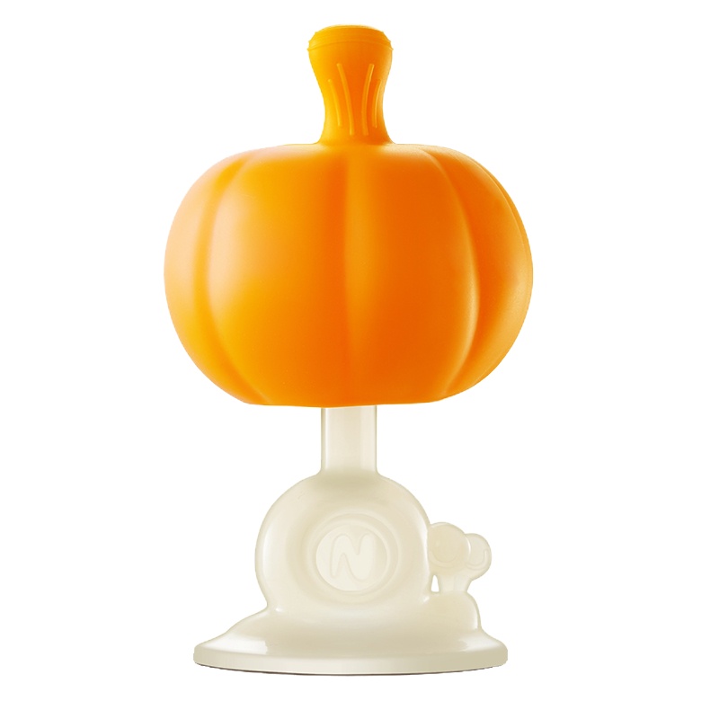 小熊（bear）安抚牙胶磨牙棒咬咬胶宝宝防吃手神器按摩牙龈 MX-Y0003 南瓜橙