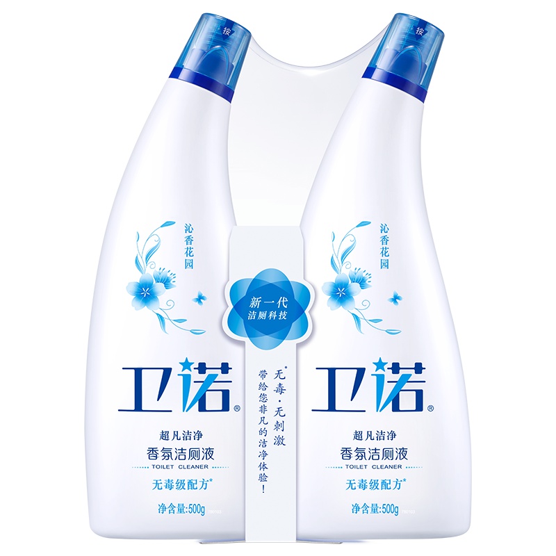 卫诺沁香花园香氛洁厕液双瓶装500g*2