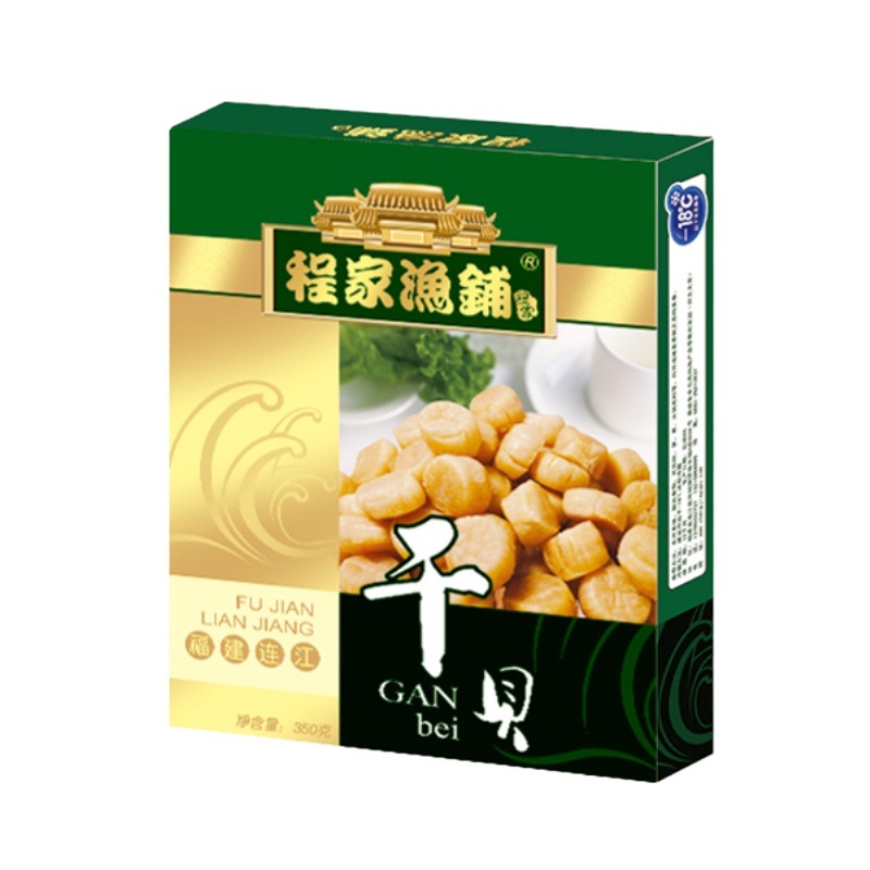 程家渔铺 贵享组合 1900g 干贝、鱼面、虾皮、对虾、墨鱼干、海蛎干 中秋年货组合
