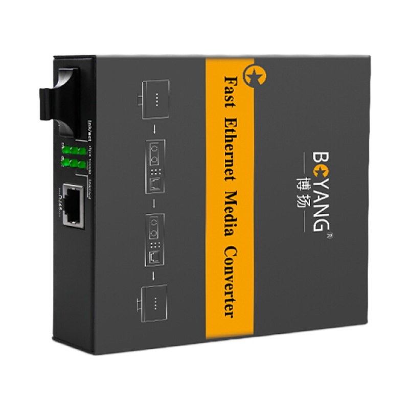 博扬BOYANGBY-NG850SC千兆多模双纤内置收发器光纤收发器光电转换器850波长