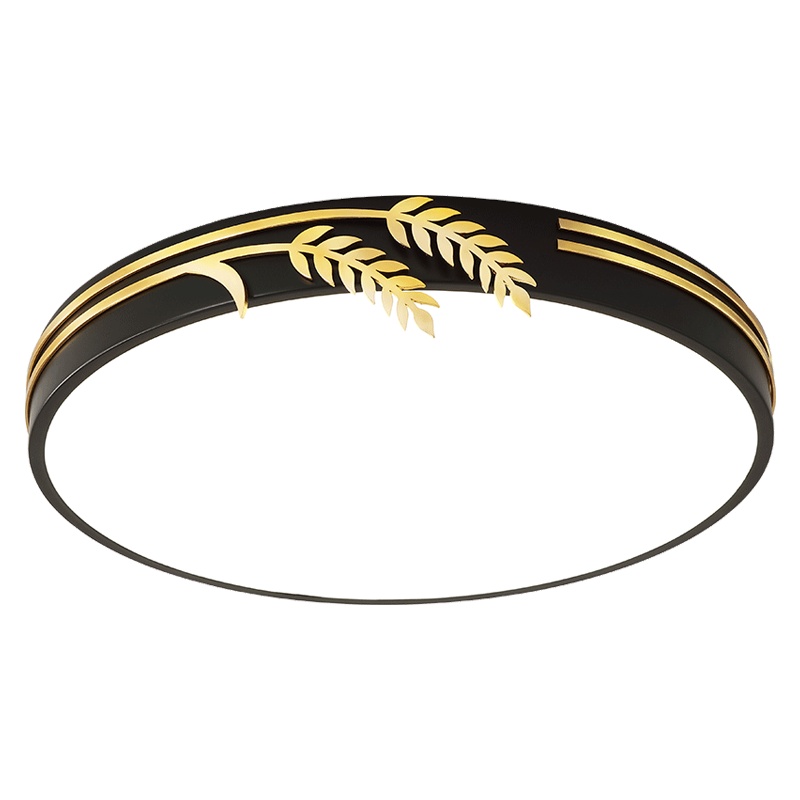 金色梦想 北欧灯具现代简约书房主卧室房间灯饰创意个性家用圆形灰色吸顶灯