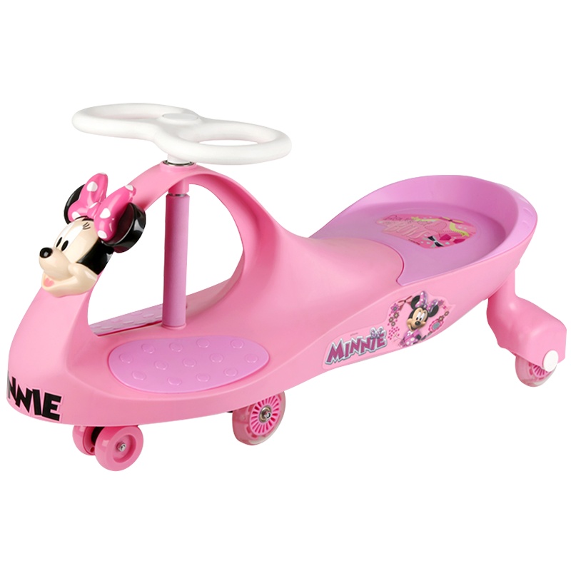智慧星迪士尼(Disney) 扭扭车儿童车滑行溜溜车闪光静音轮3-7岁宝宝摇摆车 米奇扭扭车(6853米妮扭扭车)