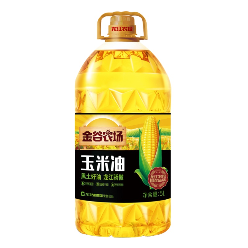 金谷农场 一级压榨 东北 非转基因 玉米油 5L 家庭装