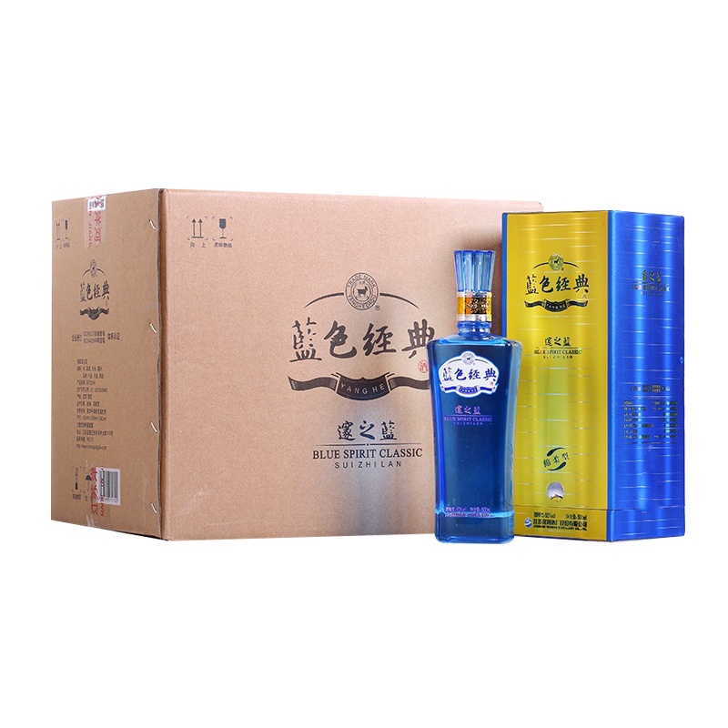 洋河蓝色经典 邃之蓝 52度 500ml*6瓶 箱装 浓香型白酒