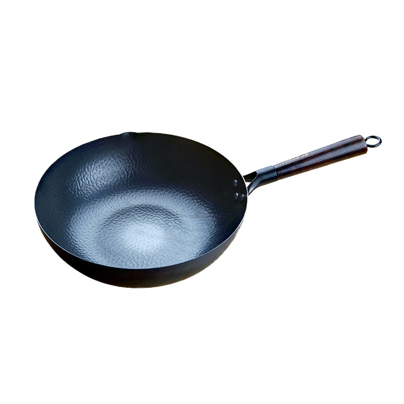 日本綿半Watahan铁锅30cm加厚无涂层不粘锅少油烟铁技铁锅平底炒菜锅铁炒锅通用