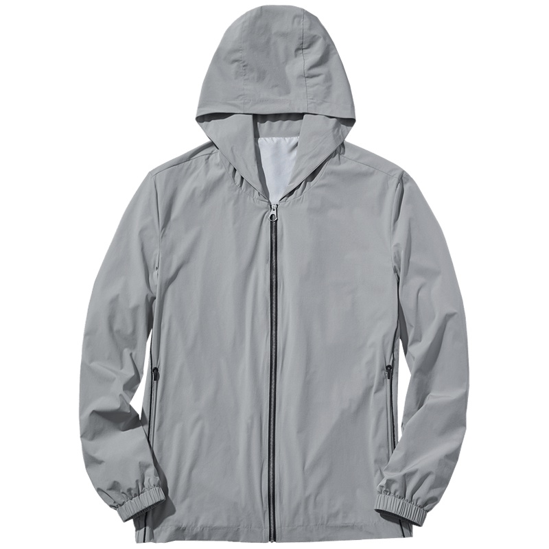 千纸鹤男士连帽夹克青年修身型休闲薄外套2019春秋新款茄克30109