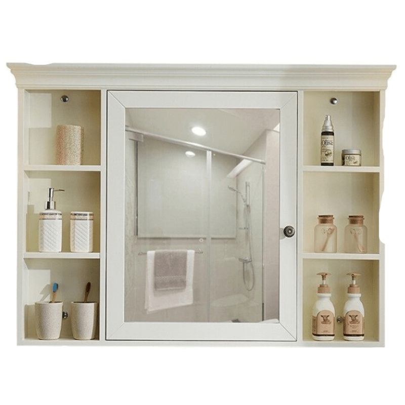 实木卫生间智能卫浴镜柜挂墙式洗手间洗漱收纳储物浴室柜组合定制安心抵
