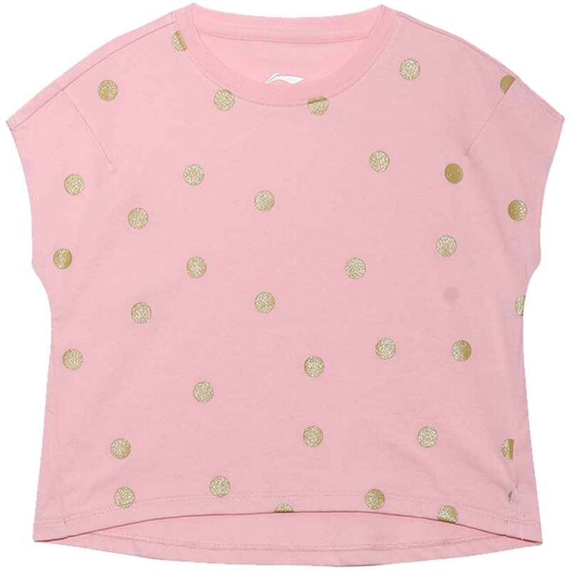 LI-NING KIDS女童3-6岁透气舒适运动短袖