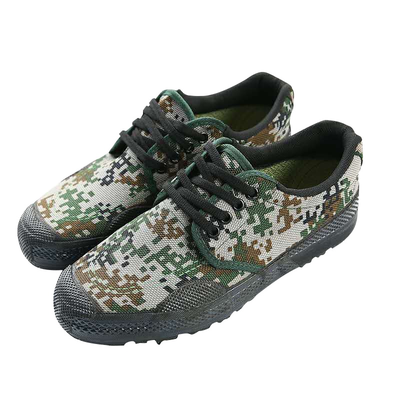 YL-7007劳保鞋工地民工户外胶鞋99作训鞋迷彩鞋耐磨透气军训