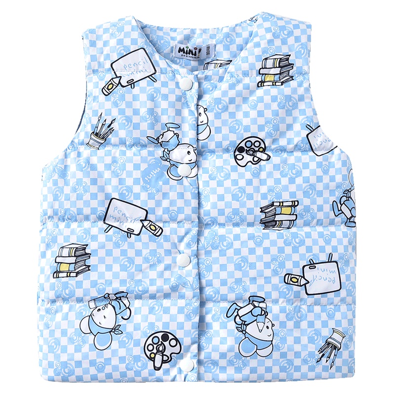 铅笔俱乐部童装2019冬季新款男童羽绒马甲小童保暖马夹打底内胆