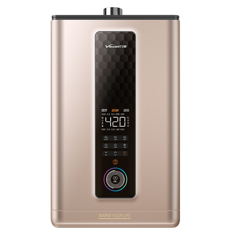 万和(Vanward) 17升零冷水燃气热水器JSQ32-S6W17天然气17升热水器 直流变频内置滤芯增压净浴语音智控