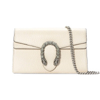 [海外直邮]GUCCI 古驰女包Dionysus系列白色超迷你酒神单肩斜挎包链条包476432 CAOGM 9174