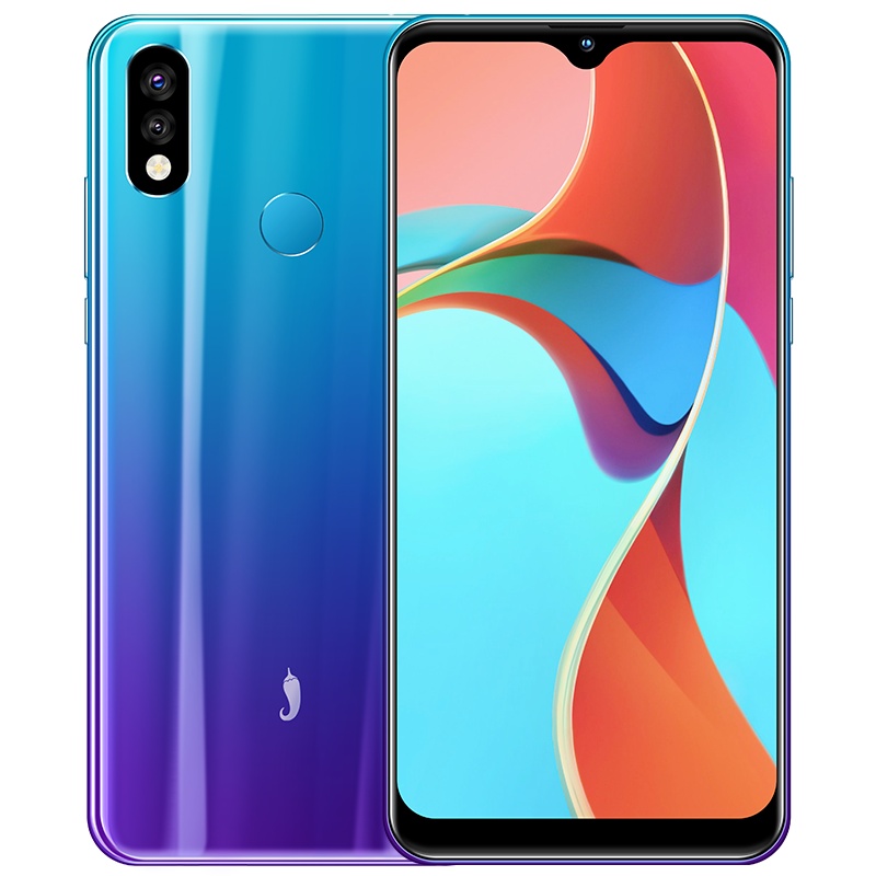 小辣椒 红辣椒8X Pro 6GB+128GB 极光蓝 6.2英寸水滴屏 微信8开 人脸识别 游戏手机 全网通4G 非5G手机