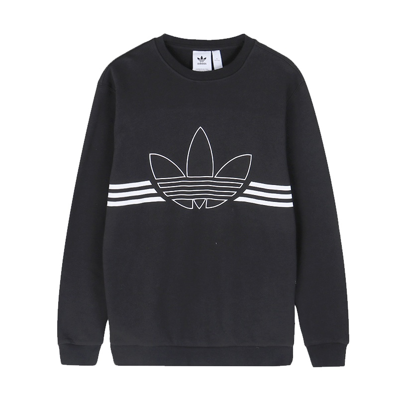 Adidas阿迪达斯 三叶草 男上衣运动服休闲透气圆领卫衣ED4687