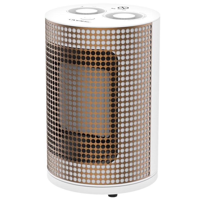 利仁(Liven)电暖气家用取暖器旋钮式可摇头暖风机室内加热器宿舍办公冷热三档可调倾倒断电DNQ-W1500