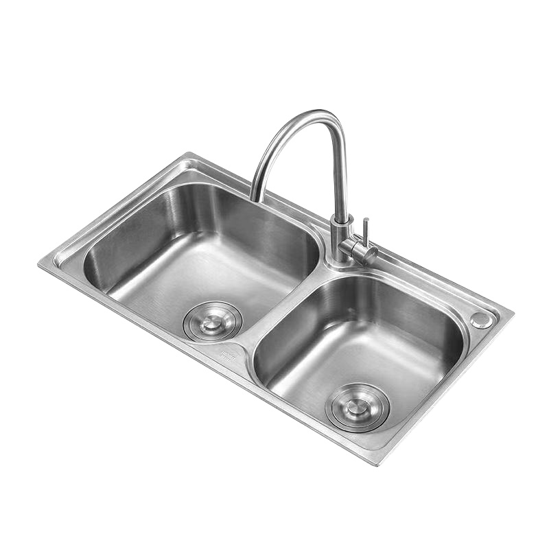 HIGOLD/悍高304不锈钢水槽双槽套餐加厚厨房家用洗菜盆洗碗池水池