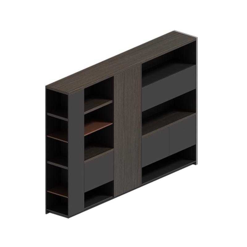 东港家具 MC132618 办公家具现代新中式书柜,办公室文件柜,油漆实木自由组合储物柜,可定制