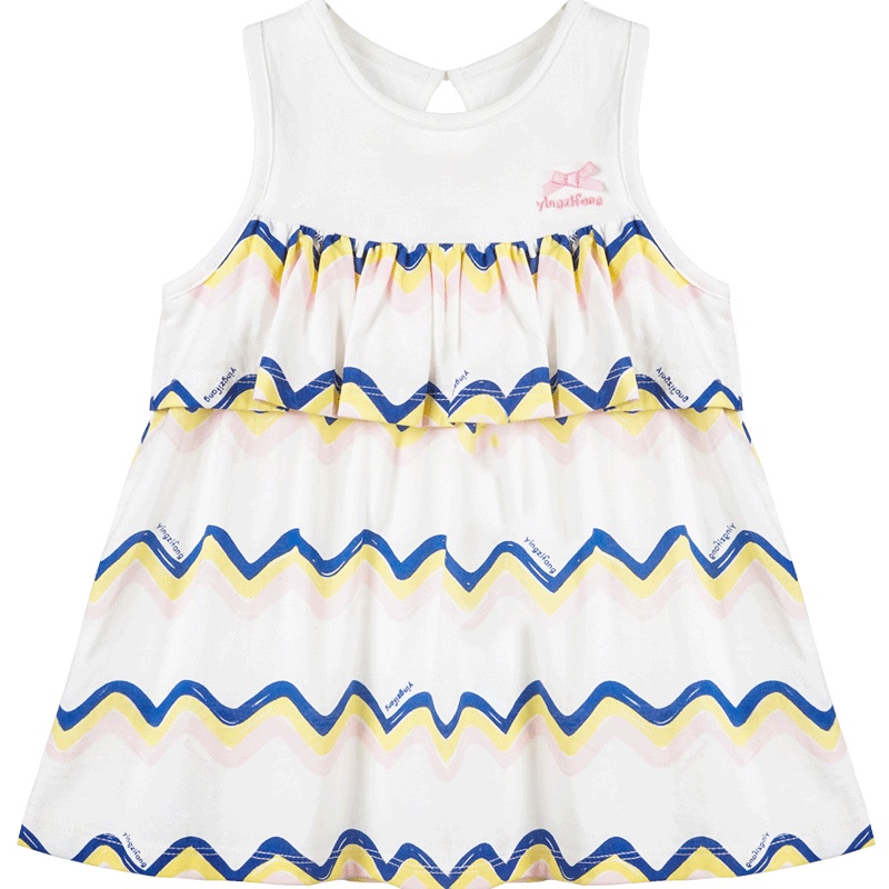 婴姿坊女童夏季背心女宝宝公主裙连衣裙1-5岁