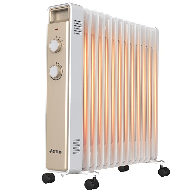 艾美特(Airmate)电热油汀 HU1314-W 电暖器 双U管加热升温快 恒温省电办公室加热取暖器电暖炉