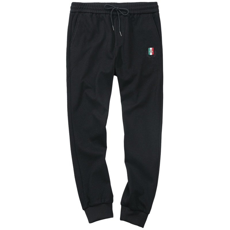 千纸鹤裤子男2019秋冬新款青年时尚运动男士小脚九分休闲裤90336