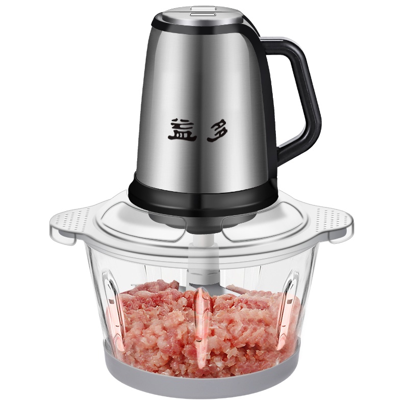 益多 绞肉机家用多功能电动料理机饺子绞馅机碎肉机辅食搅拌机搅肉打肉机蒜蓉切菜机 XS-04 2L