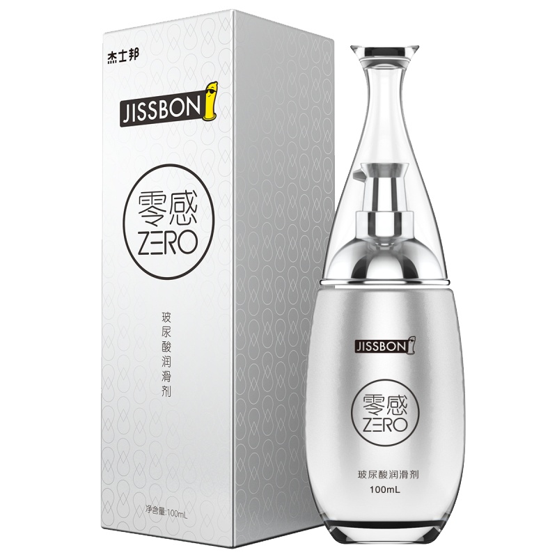 杰士邦Jissbon 零感玻尿酸润滑剂100ml女用出水超多(RBJ15)成人润滑液润滑油情趣用品精油水溶性透明质酸无味