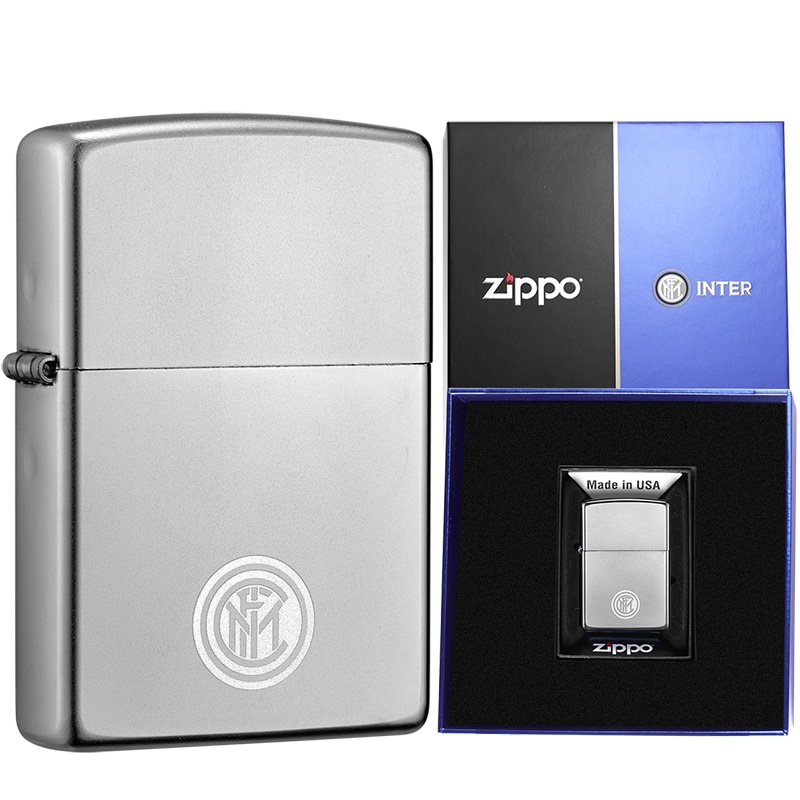 zippo芝宝打火机原装ZIPPO之宝煤油打火机国际米兰联名款-国米星徽ZCBEC-82