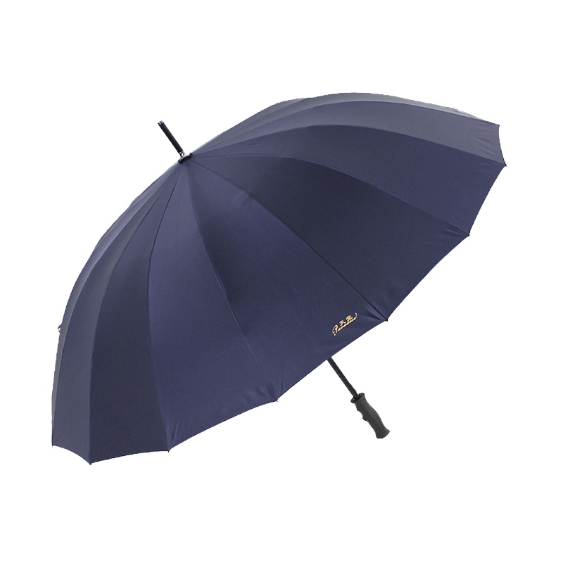 10009ELCJ 加大加固碰击布黑胶自开商务直杆高尔夫太阳伞晴雨伞 藏青