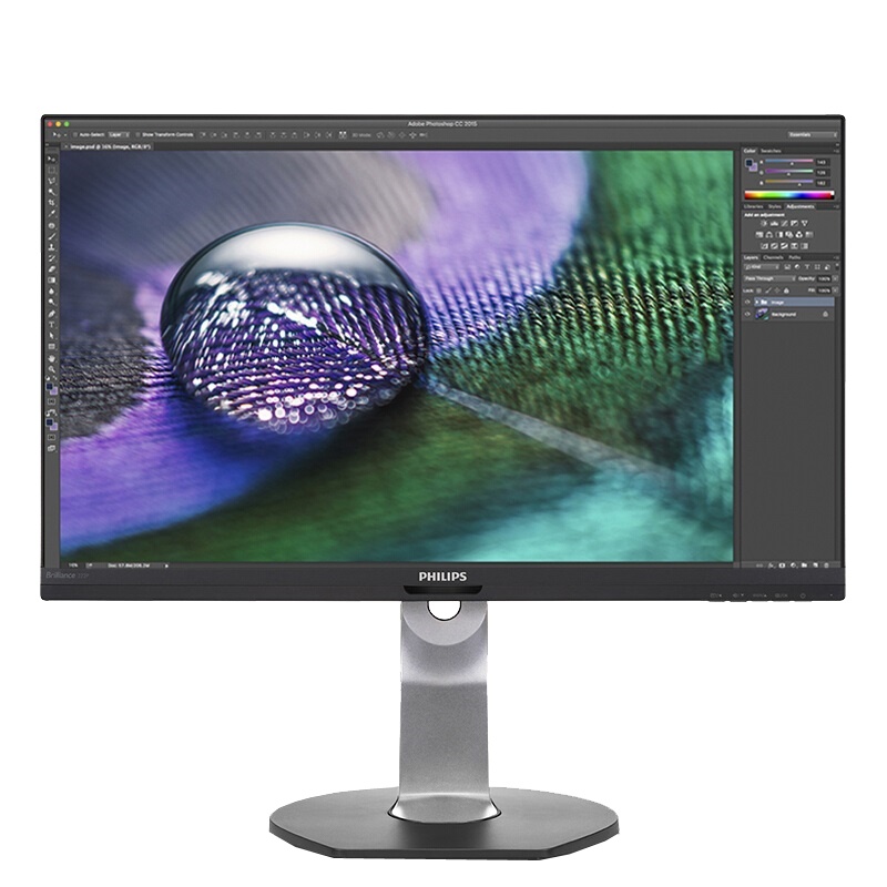 飞利浦(Philips) 272P7VUBNB/93 27英寸 4K/UHD IPS技术广色域 10.7亿色 旋转升降支座 Type-C接口 低蓝光不闪屏办公显示器