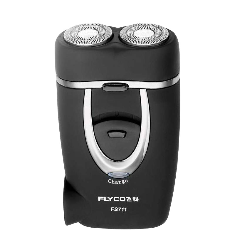 飞科(FLYCO) 电动剃须刀 FS711+两个FR6刀头 双刀头贴面刀网 内置充电插头 小巧便携 男士剃须刮胡刀