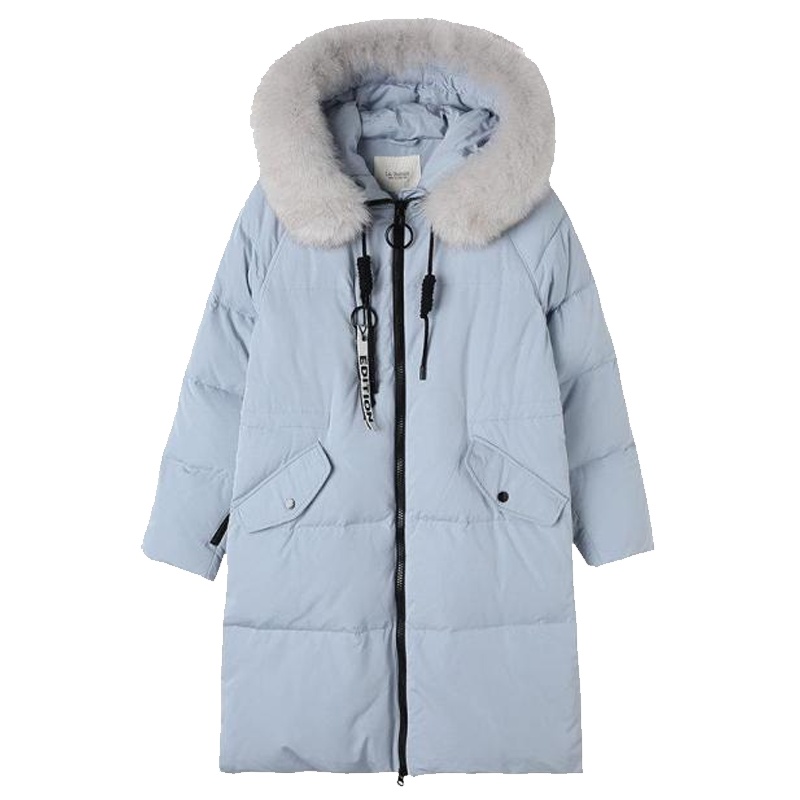 【专柜同款】拉贝缇鹅绒羽绒服中长款2019冬季新款时尚百搭装时尚外套60007331