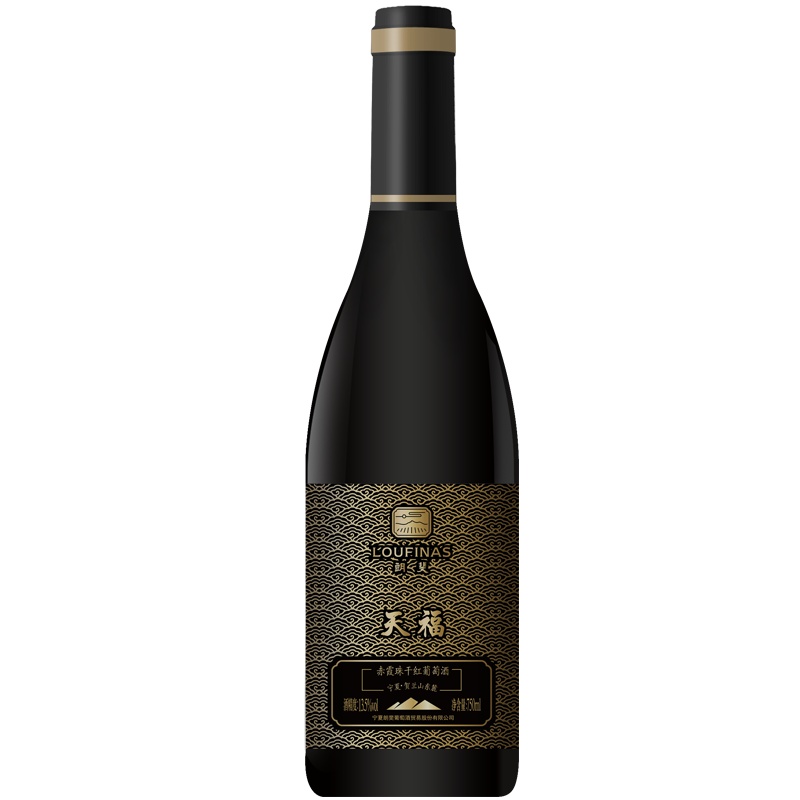 宁夏产区朗斐(LOUFINAS)天福赤霞珠干红葡萄酒750ml*1瓶