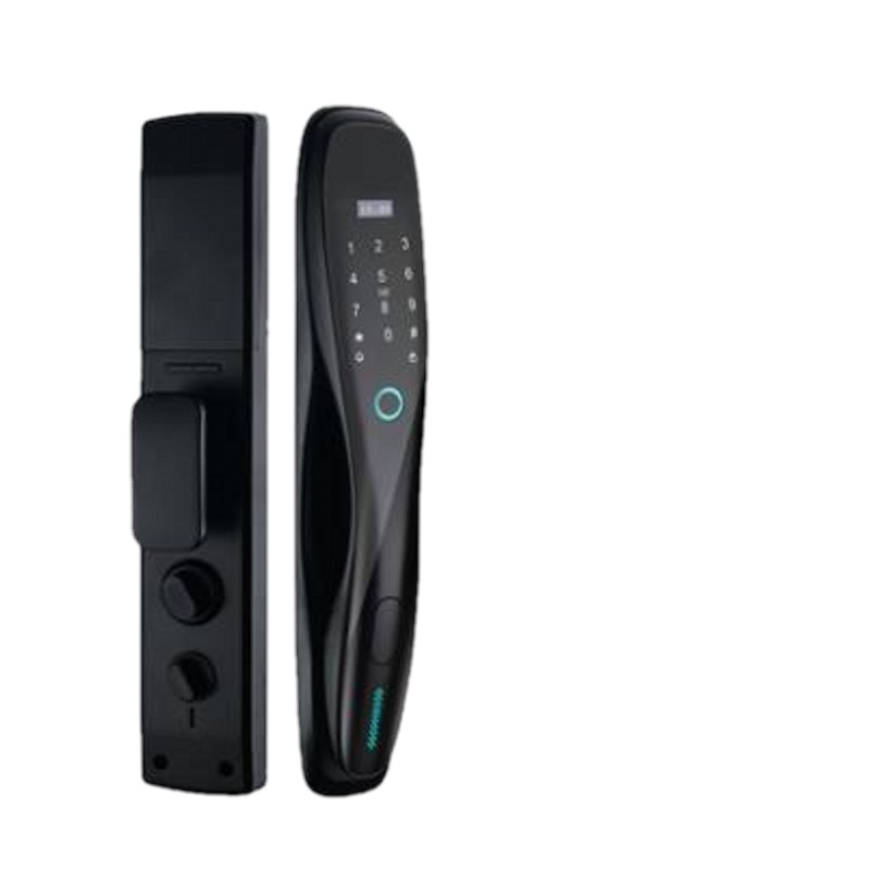 全自动猫眼指纹锁带监控摄像头 手机app远程密码家用防盗智能锁可视wifi版