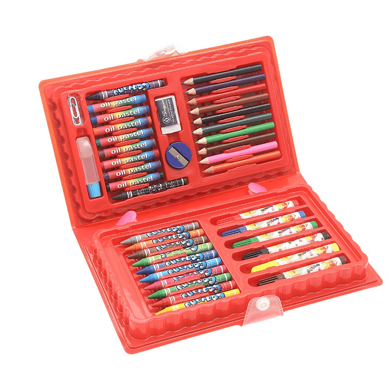 悦臻儿童画笔绘画文具42件套装可水洗水彩笔蜡笔美术画画铅笔盒创意玩具