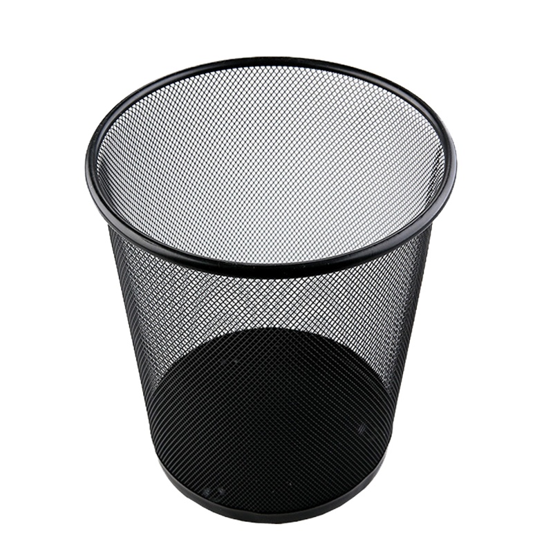 得丰 铁丝网垃圾筒 SCP-11205 纸篓卧室简约铁丝网垃圾桶圆形垃圾桶18.5*26*23.5cm（25个起订）