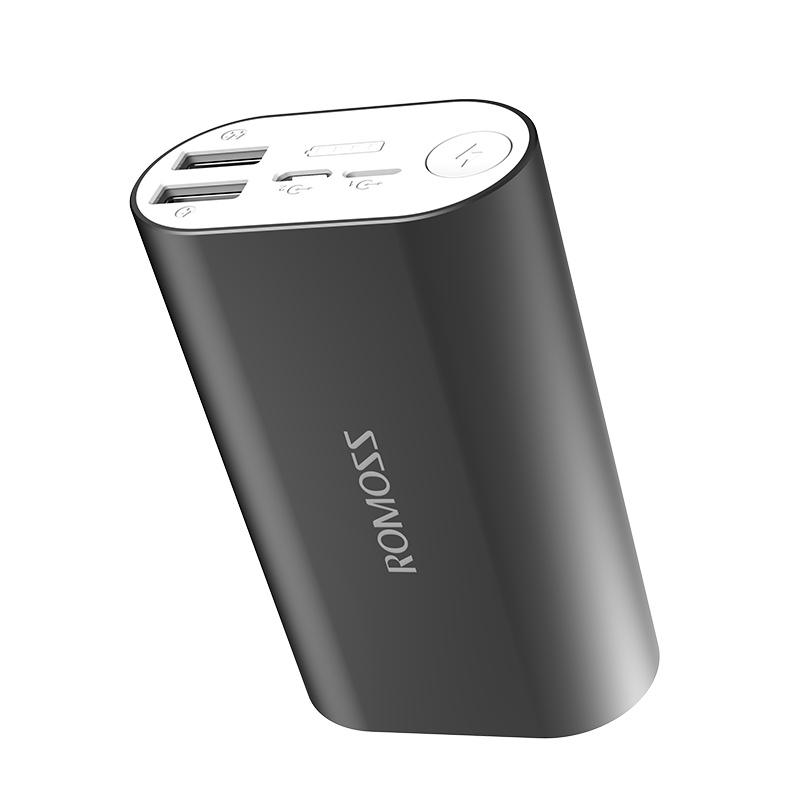 罗马仕（ROMOSS）A10卡片大小金属机身 移动电源/充电宝 10000毫安 聚合物锂离子电芯 深空灰