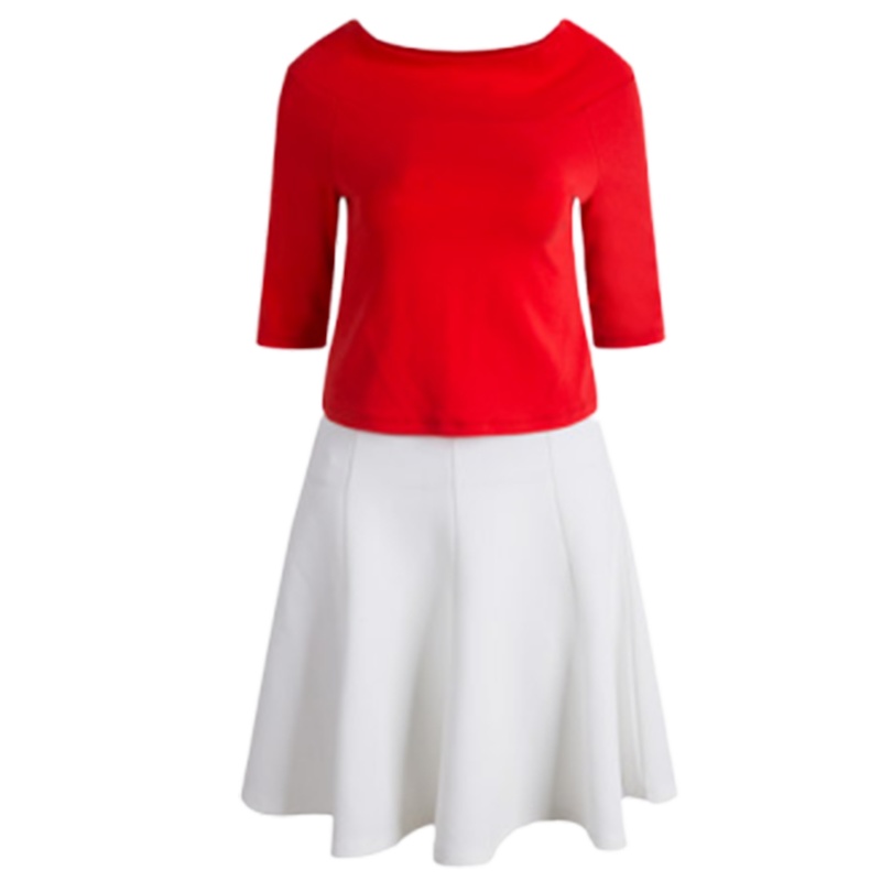 【福利款】拉夏贝尔T恤半身裙套装