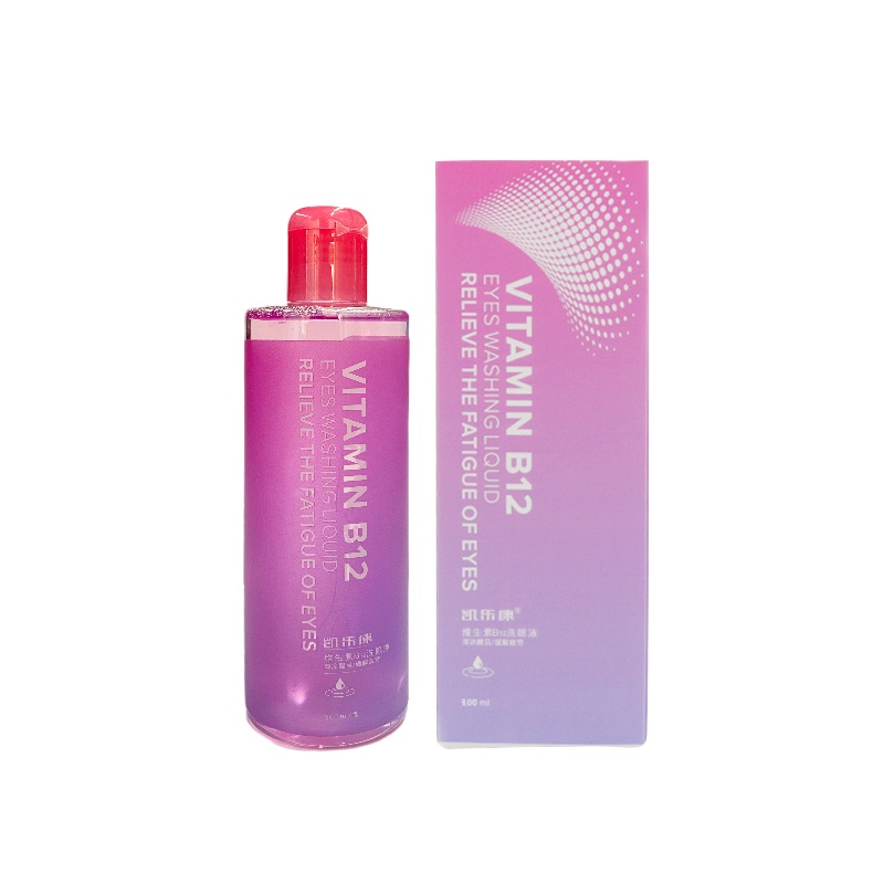 凯乐康维生素B12洗眼液300ML双维倍护莹润型双维营养护润滋养双眼水润固湿舒缓干涩清凉醒目悦享清新预防眼疾送硅胶洗眼杯