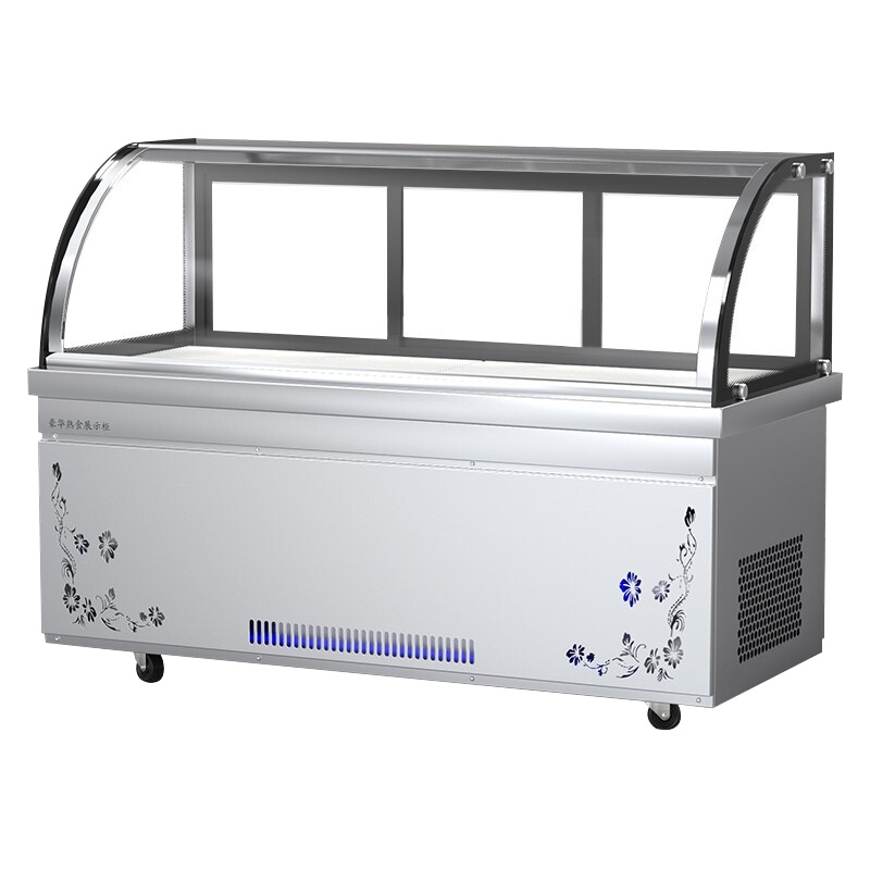 乐创(lecon)卤菜熟食柜鸭脖柜展示柜冷藏凉菜柜保鲜柜冷藏柜商用双温点菜柜串串鲜肉柜 1.2米 单压