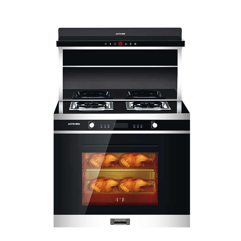 AOTIN/奥田M3集成灶蒸烤箱一体机智能蒸箱一体灶家用油烟机燃气灶
