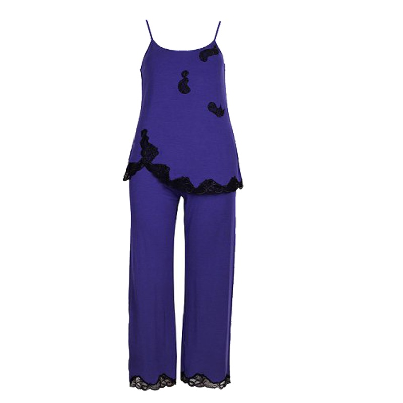 古今/GUJIN 专柜舒适型莫代尔面料上下衣裤薄款带风情套装7E131